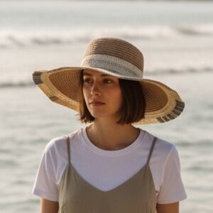World Market Wide Brim Straw Hat